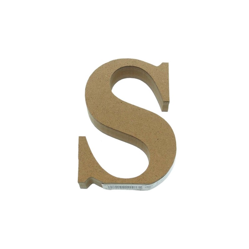 MDF 3D Letter Capital S